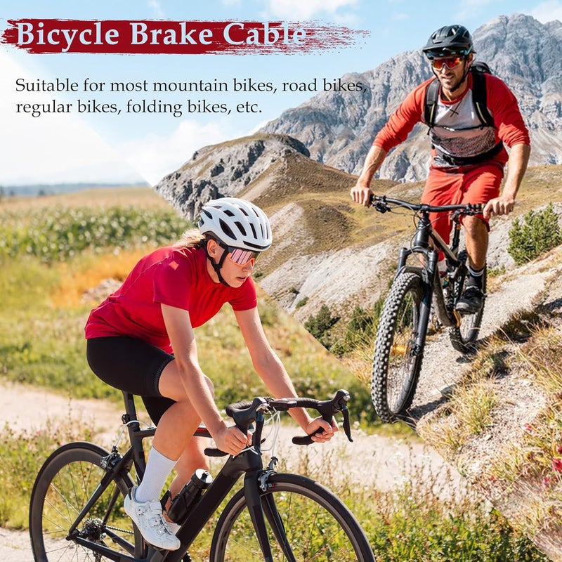 Quacc 1 Set Bicycle Brake Cables Universal Bicycle Before and After Brake Cable Bike Brake Cable for Road Bikes and Mountain Bikes (Silver) - Image 4